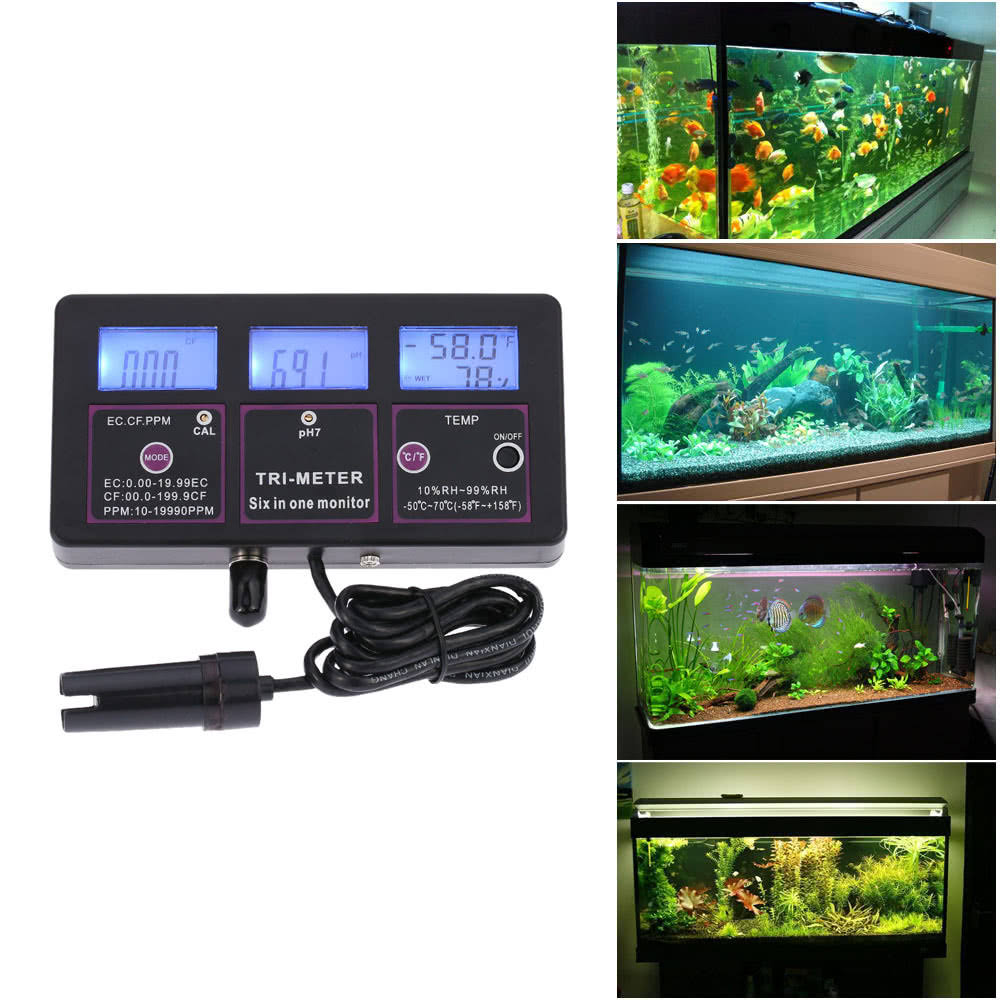 6 in 1 Multi-Parameter Water Testing Meter V62202