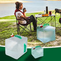 Collapsible Water Container With Spigot 2.6-5.2 Gallon Camping Water Storage Jug N481251