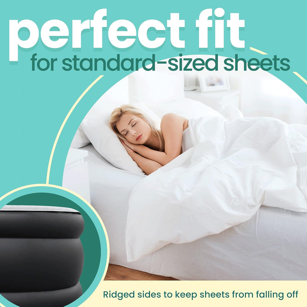Queen Size Double-High Inflatable Air Mattress with Built in Pump U5558