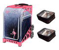 Pink Sport Bag with 2 Small Utility Pouch F647