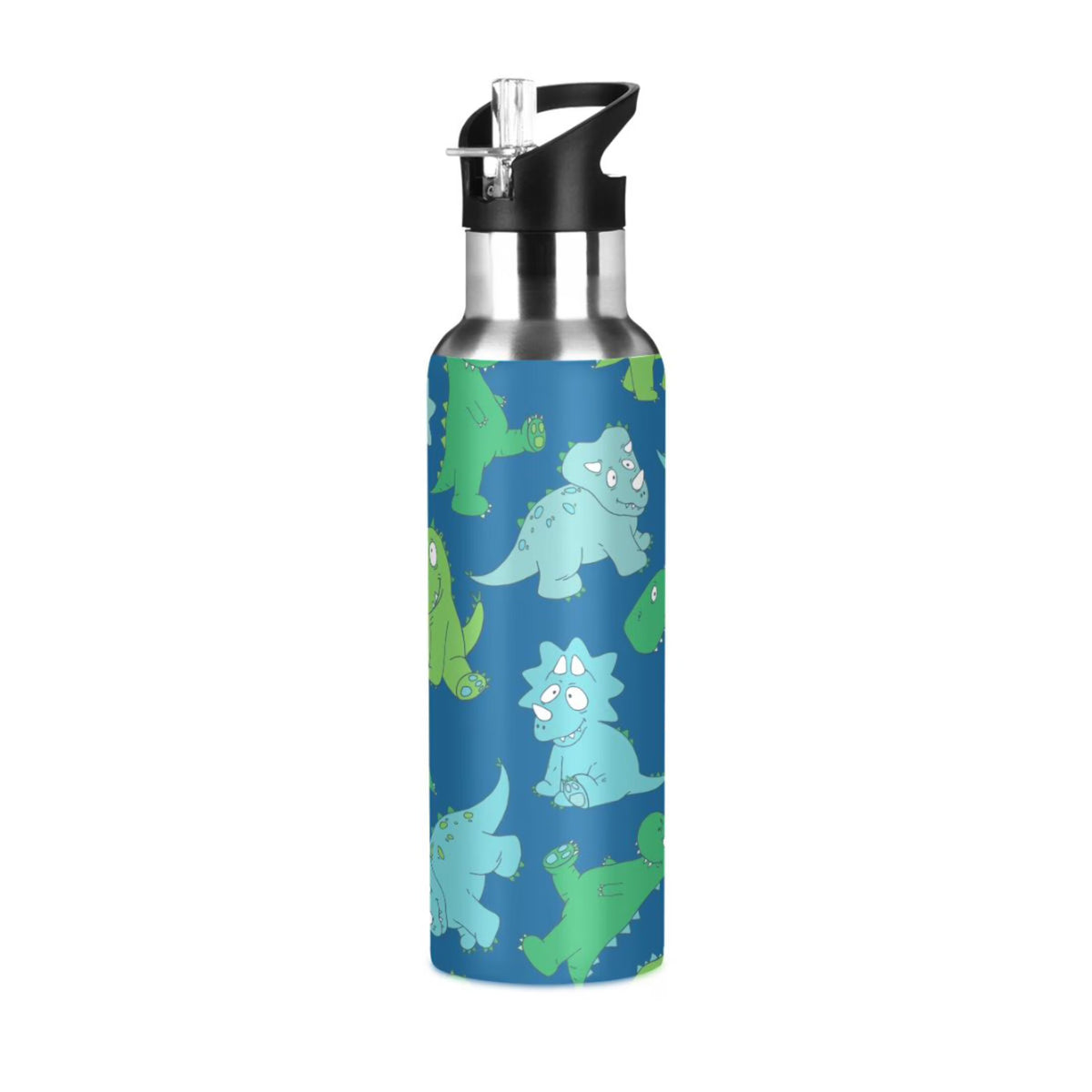 20 OZ Stainless Steel Vacuum Insulated Water Bottle with Straw Lid D42921