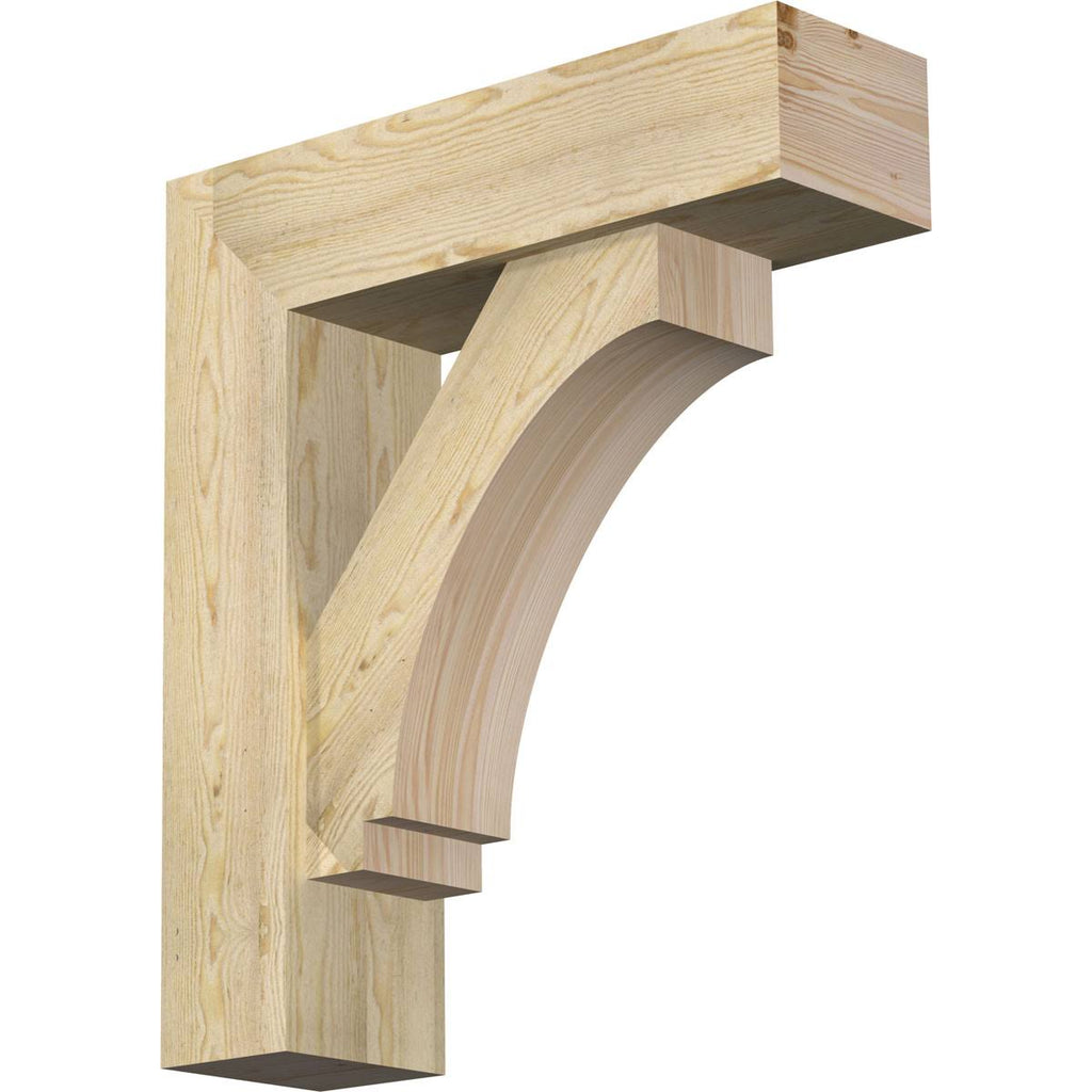 Rough Sawn Bracket with Offset Brace, Douglas Fir P850844