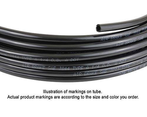 3/8" OD x 100' Black Nylon Air Brake Tubing G93587
