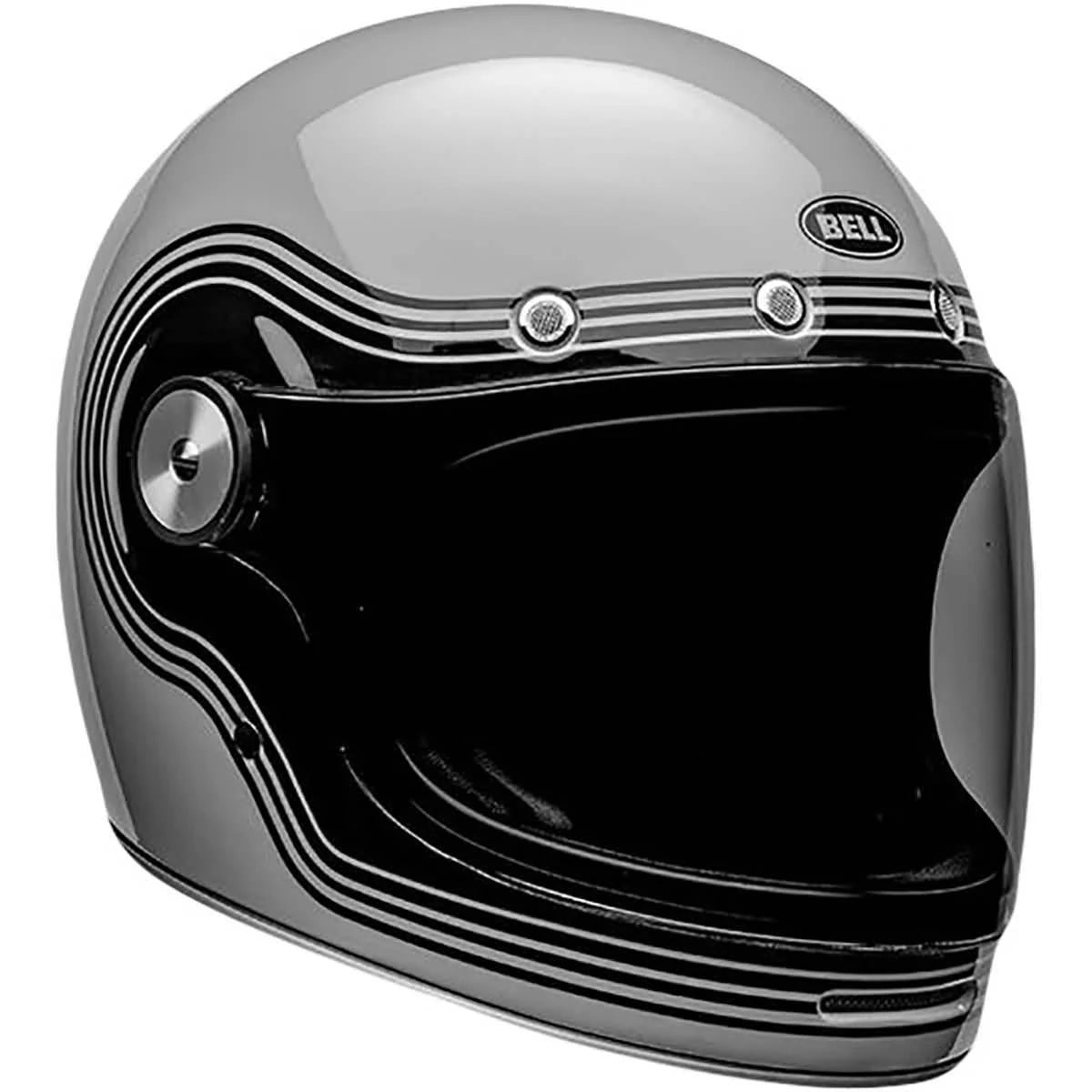 Large Flow Gloss Gray Black Helmet T928