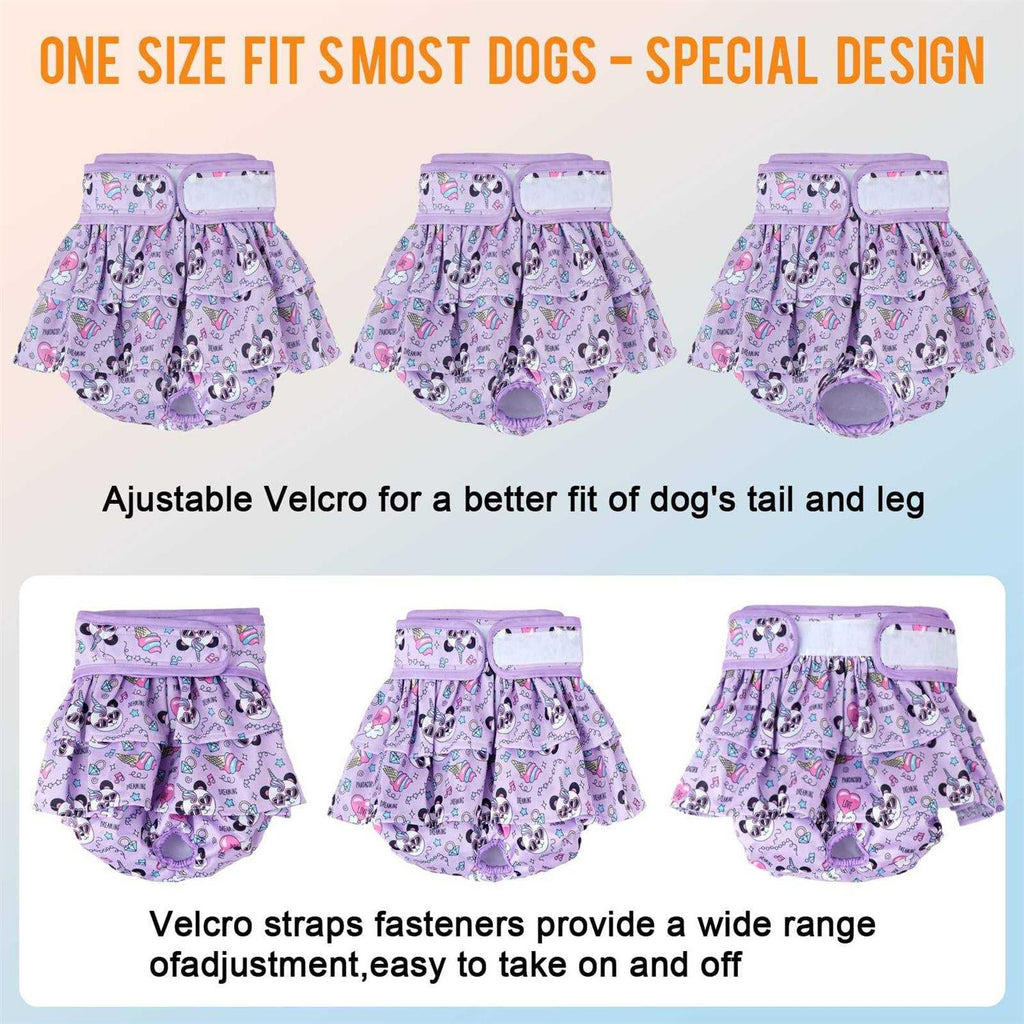 Washable Dog Diapers Female 3 Pack Reusable Puppy Diapers Z8951