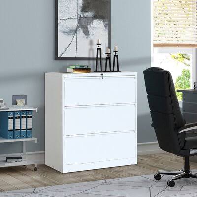 White Heavy-Duty Lateral File Cabinet Q4331