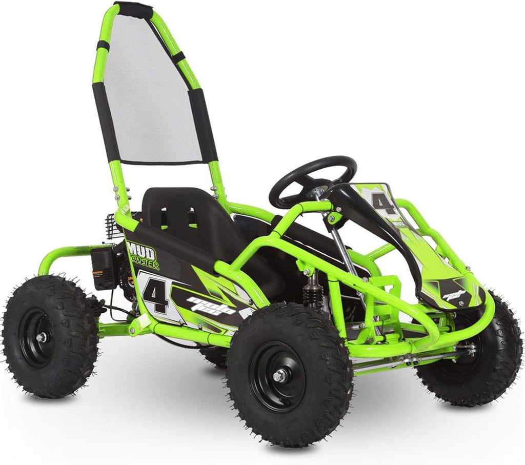98cc Full Suspension Green Go Kart Y898