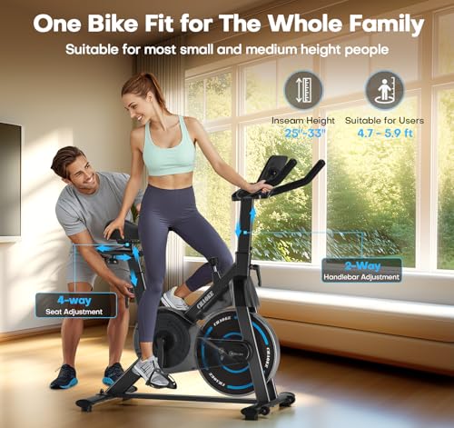 Adjustable Magnetic Resistance Stationary Bike 300LB Weight Capacity S903