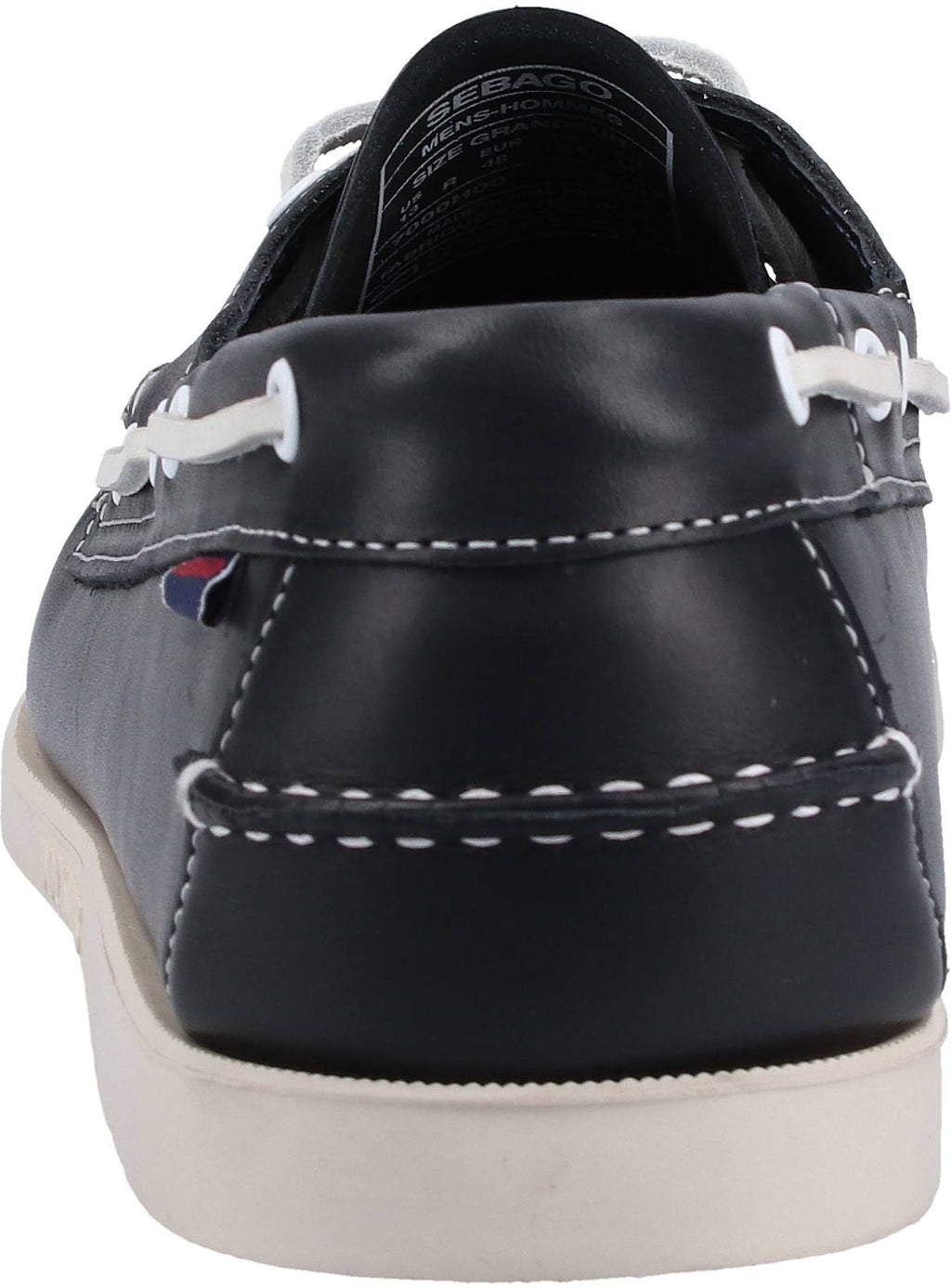 Blue Navy Leather Boat Shoes Q79729