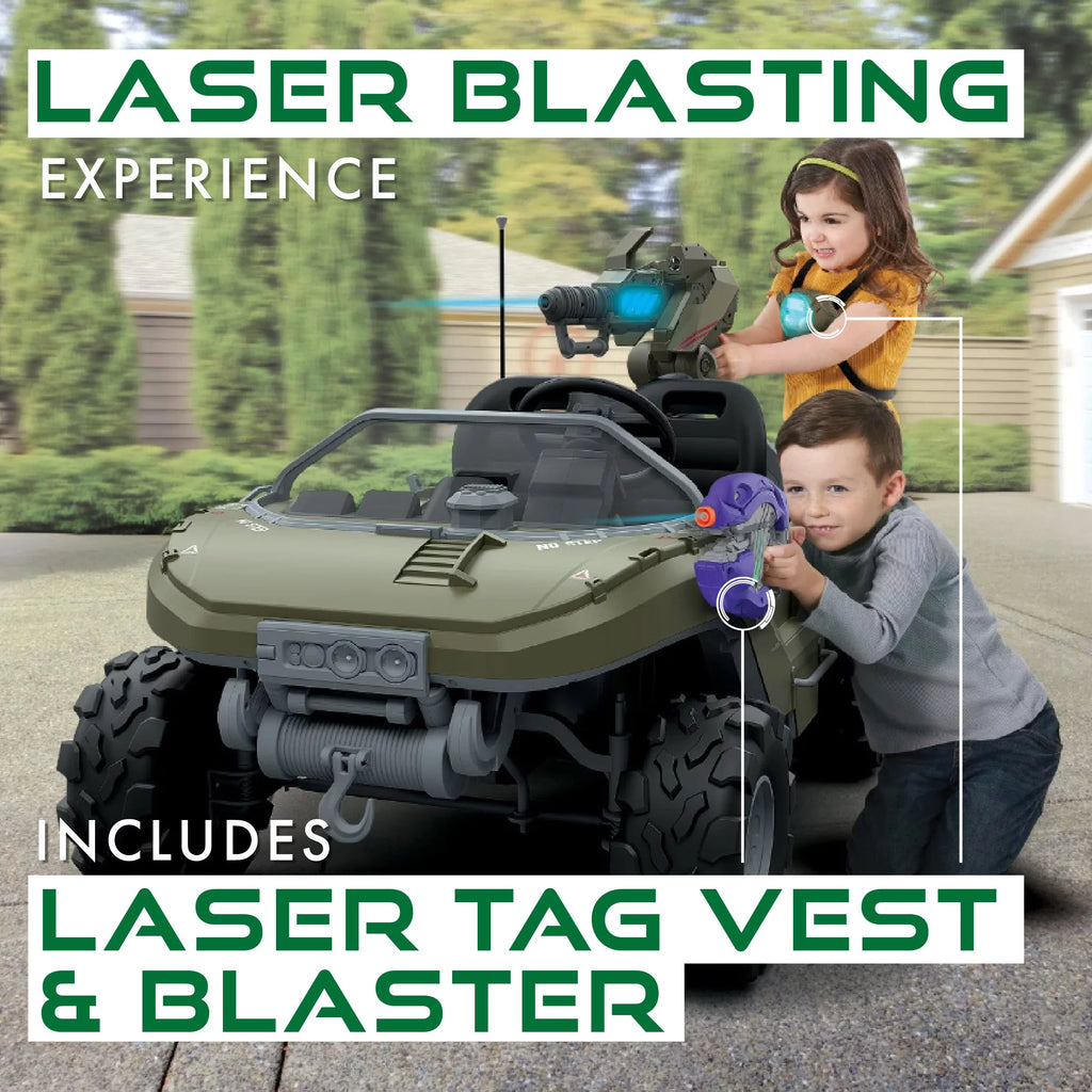 24 Volt Ride On with Laser Tag Blaster and Vest F710418
