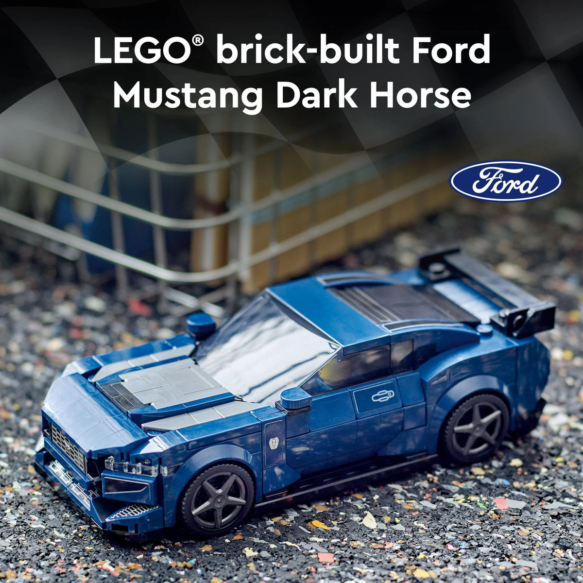 Buildable Blue Sports Car Toy Set D29336