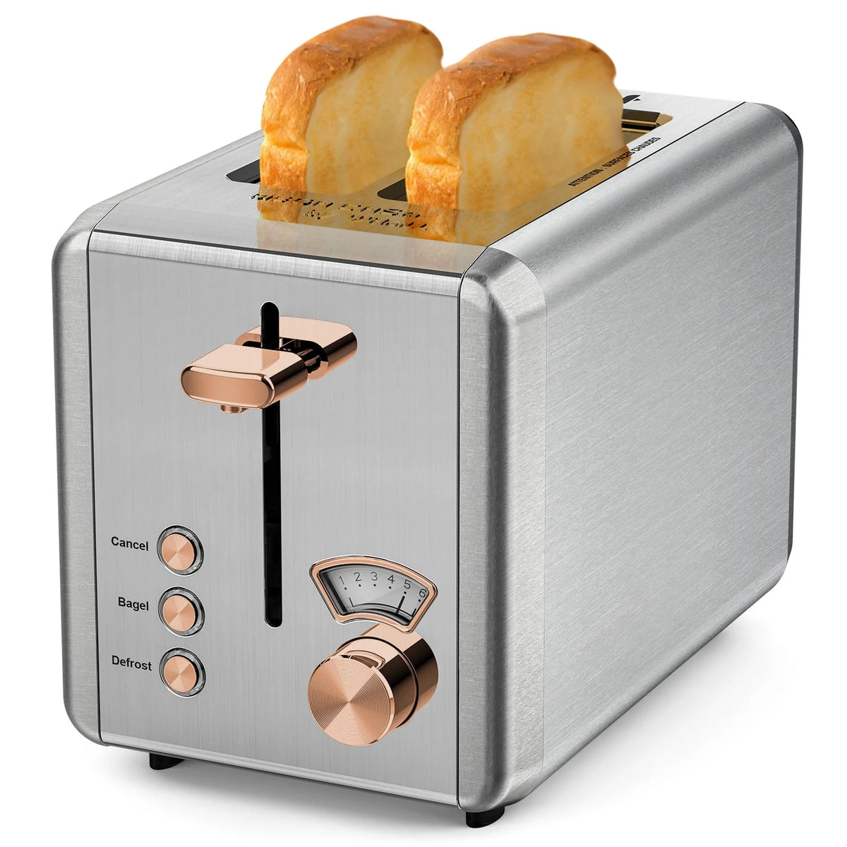 2 Slice Stainless Steel Toaster with Wide Slot T991