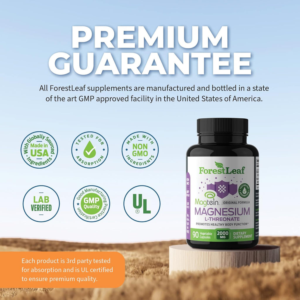 Magnesium L-Threonate Capsules 2000mg 90 Count C47991
