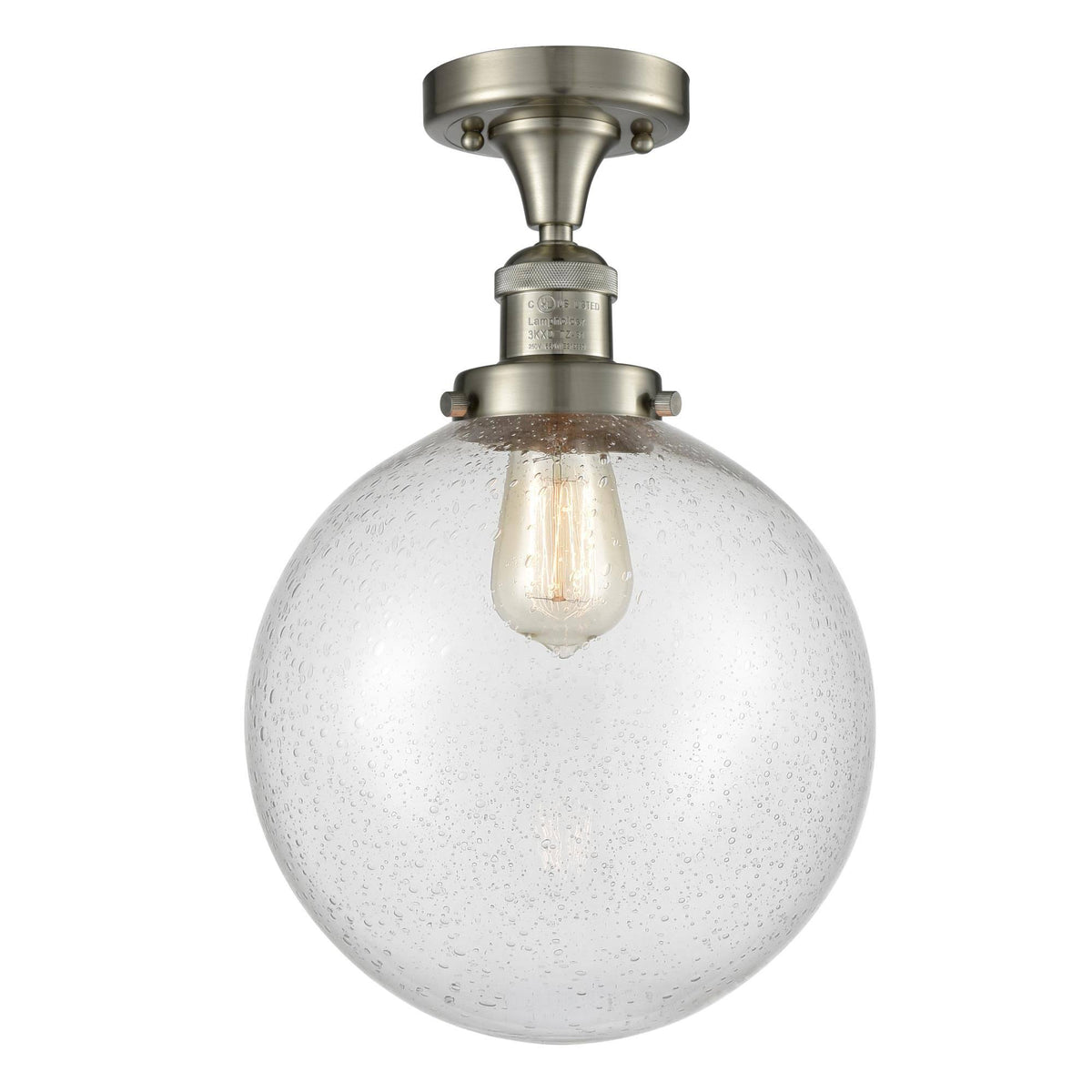 Brushed Satin Nickel Semi-Flush Mount Light X709