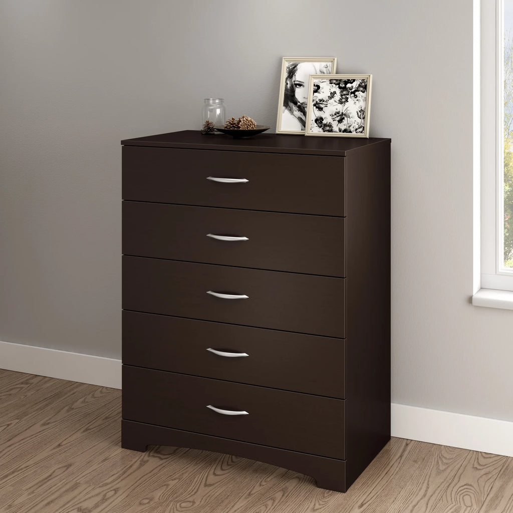 5 Drawer Dresser Pure Black P14331
