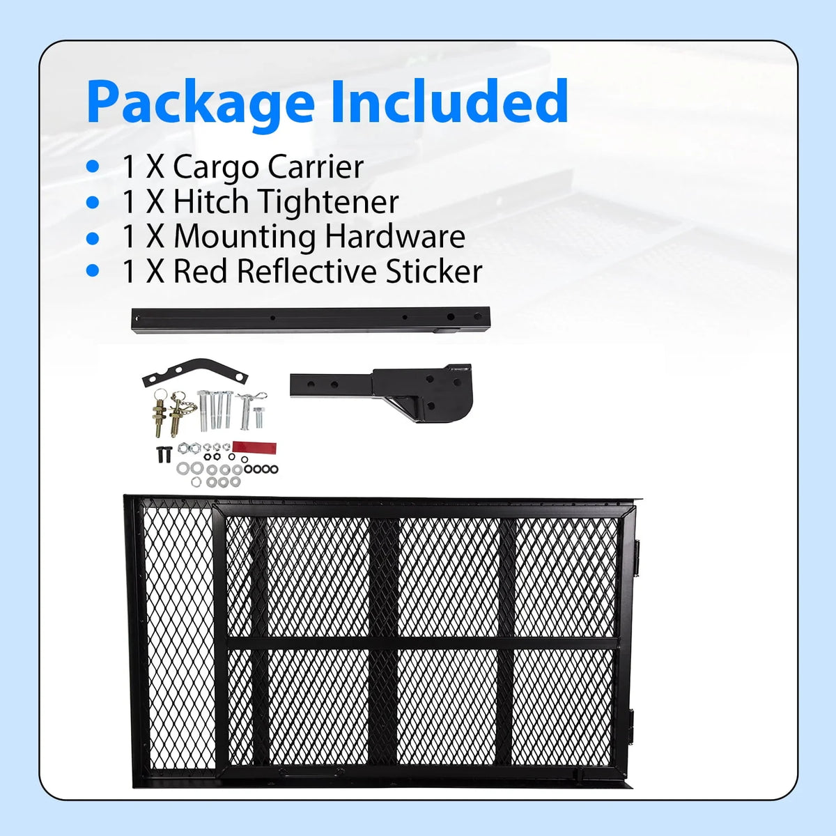 Folding Hitch Cargo Carrier Rack 500LBS T625