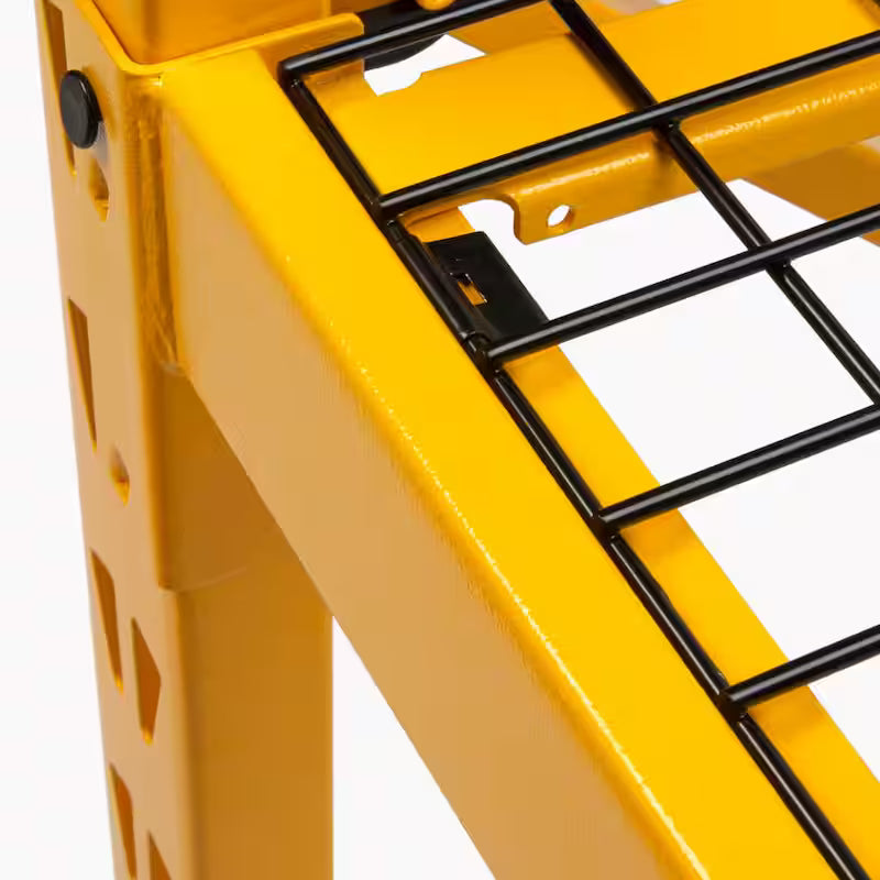 Yellow 4-Tier Steel Storage Shelving Unit Q2550