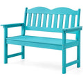 2-Person Poly Lumber Outdoor Bench with 800 lbs Weight Capacity Y452