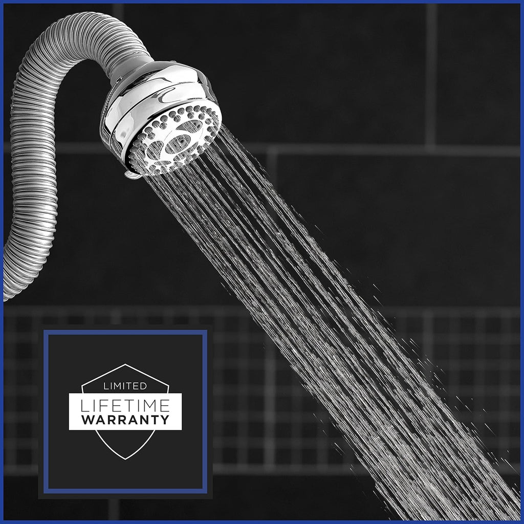 Chrome 6 Mode Adjustable Shower Head 1.8 GPM Pack of 2 V66654