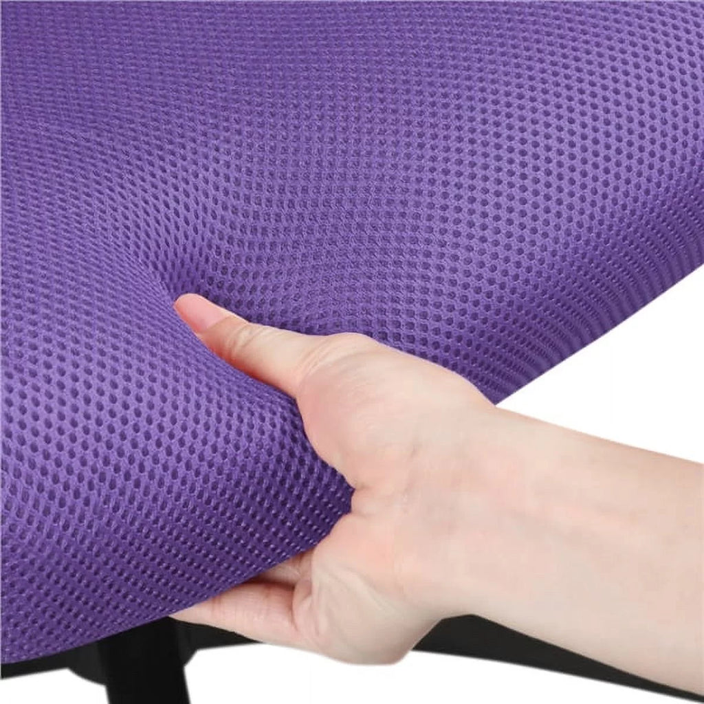Purple Mesh Swivel Office Chair with Armrests J294753