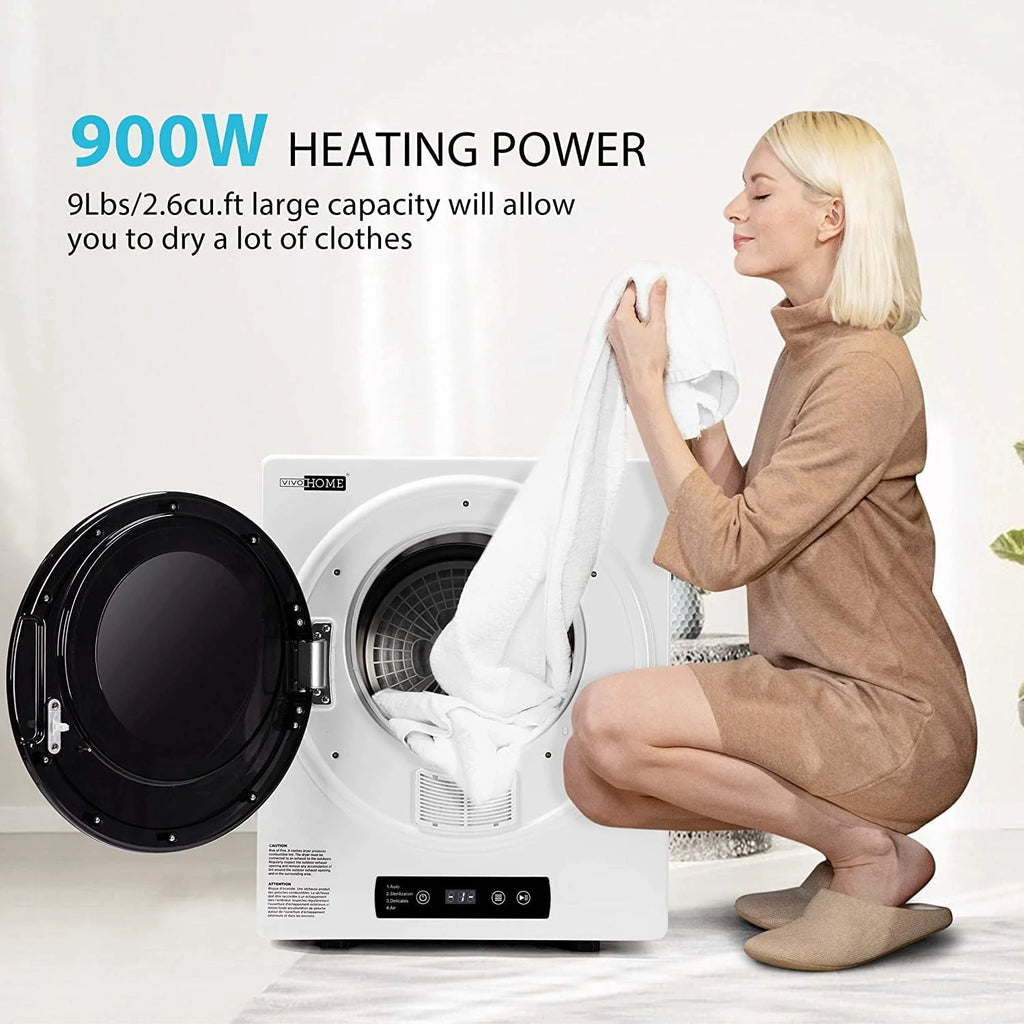 9lbs Portable Front Load Laundry Dryer Machine W5151