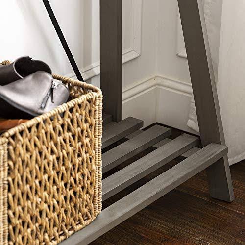 Grey Solid Wood Hall Tree K4978