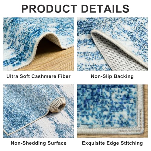 8x10 Washable Non-Slip Area Rug O316