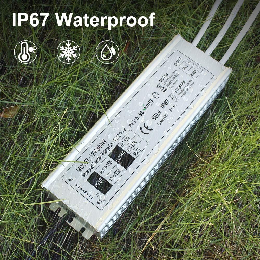 Waterproof IP67 LED Power Supply 300W 110V AC to 12V DC M170766