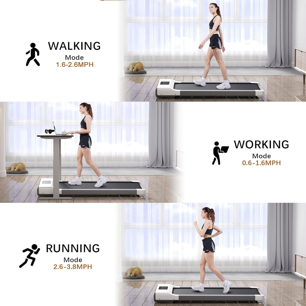 Walking Pad Under Desk Treadmill with Remote Control LED Display L604298