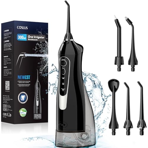 Portable Cordless Oral Irrigator 300ML Rechargeable IPX7 Waterproof Electric Water Flosser G38198