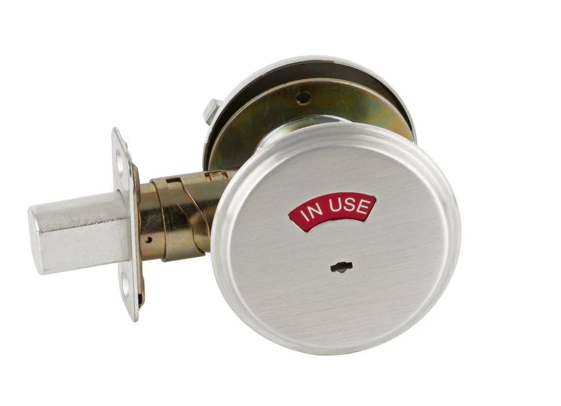 Polished Chrome One Sided Deadbolt with in Use Indicator Z670629