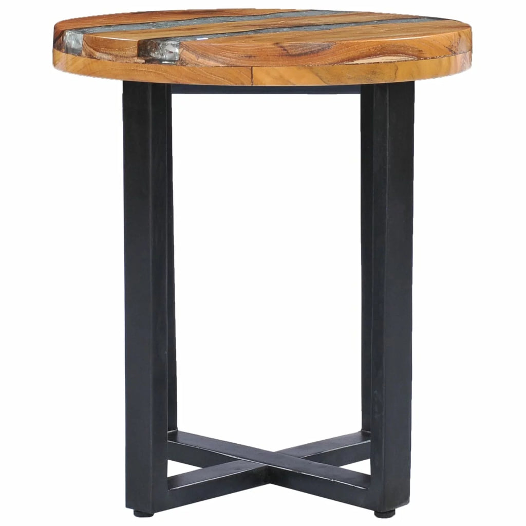 Solid Teak Wood and Polyresin Coffee Table E271225
