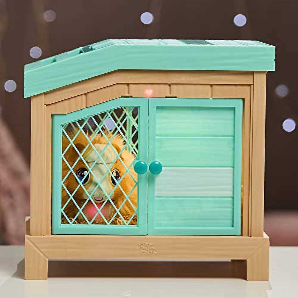 Interactive Mama Guinea Pig and Hutch with 3 Babies C317