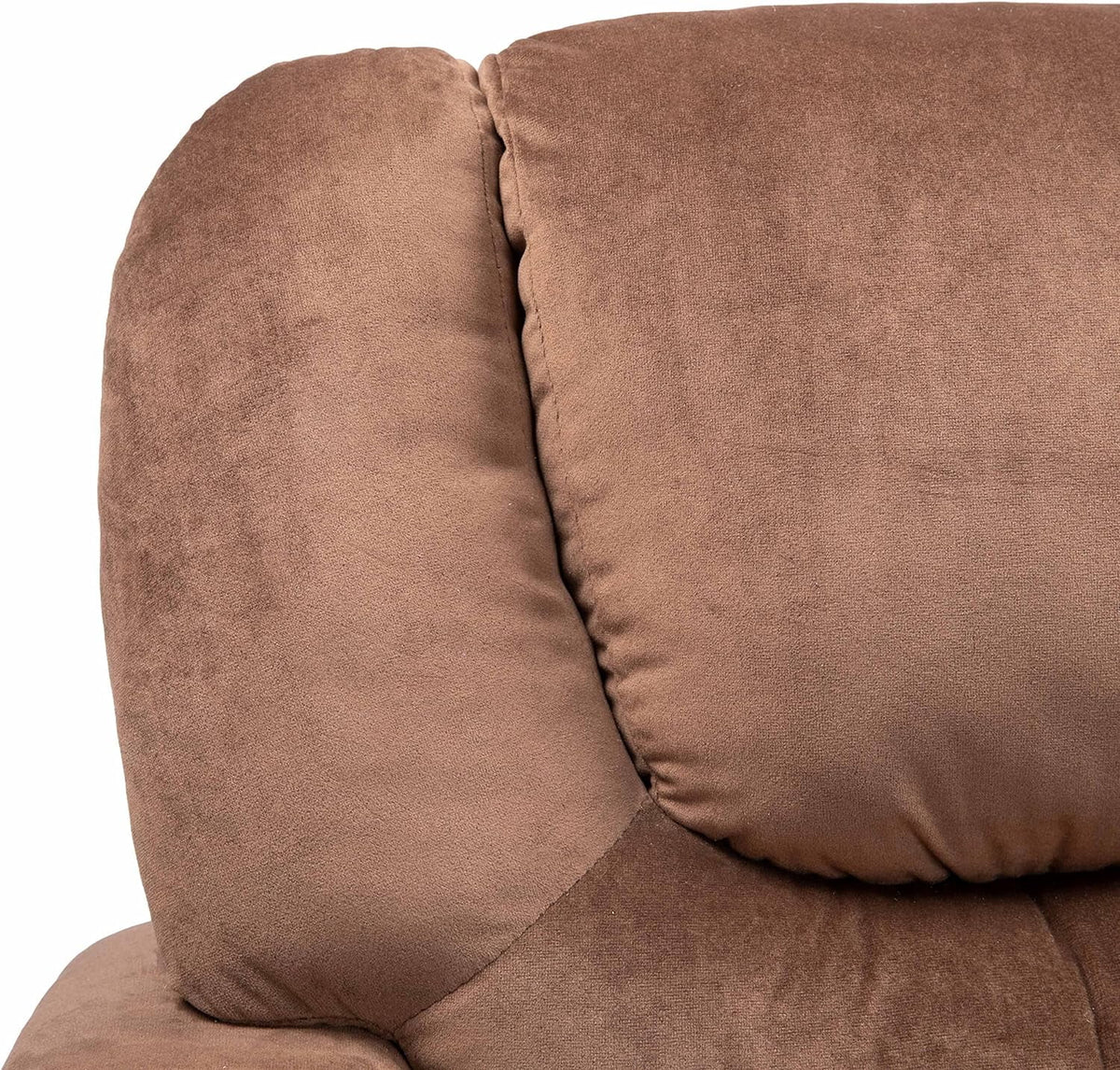 Brown Microfiber Toddler Recliner with Footrest D716