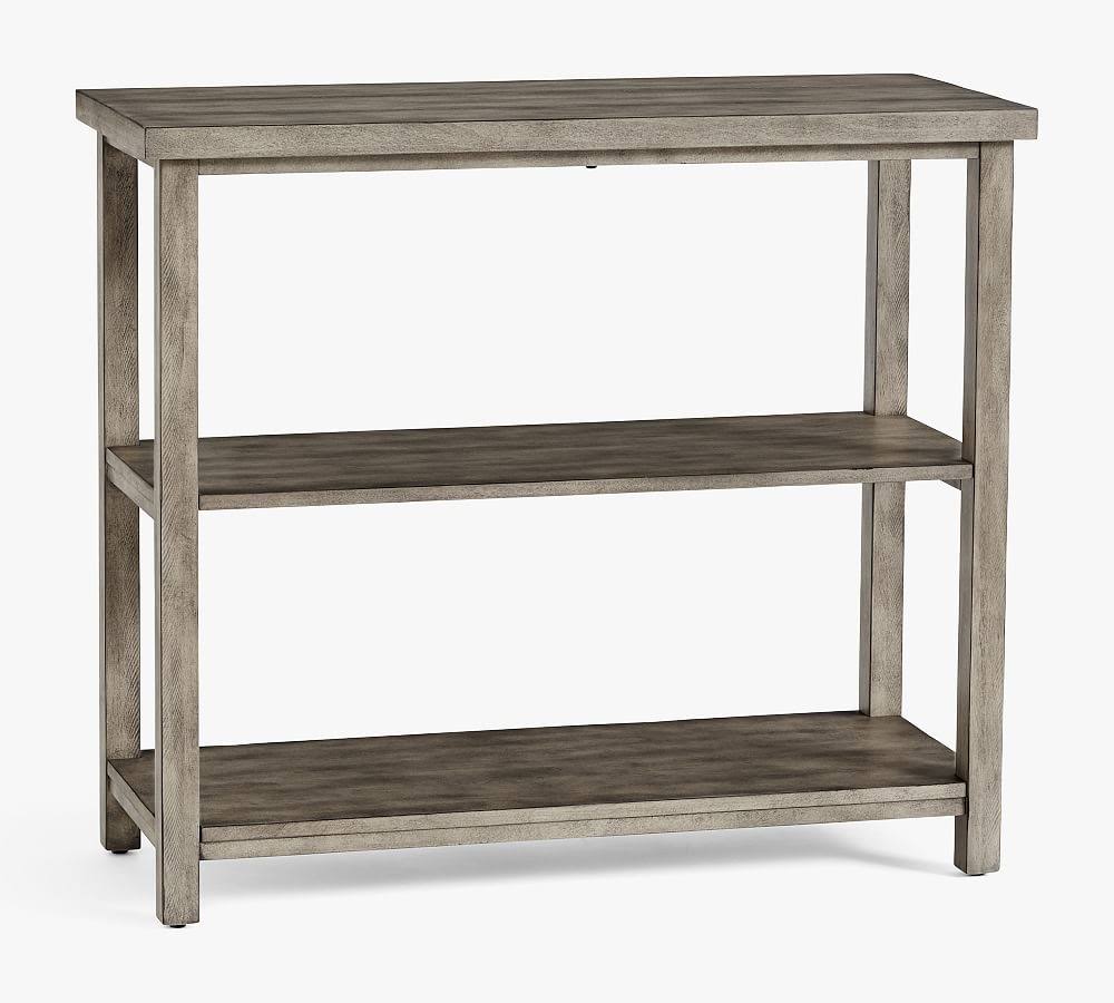 Salvaged Gray 2-Shelf Etagere Bookcase C37103