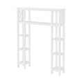 White Bathroom Over Toilet Open Shelving Unit V24704