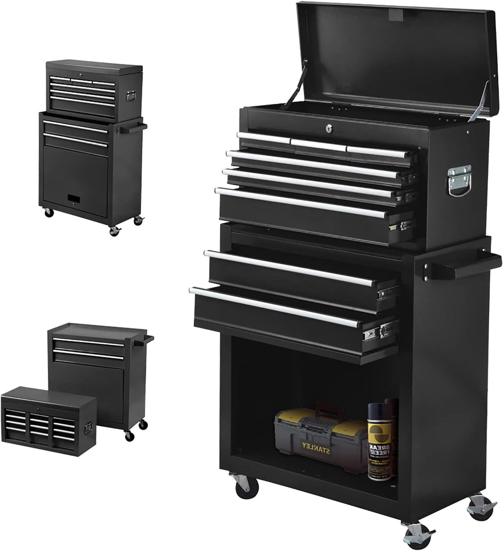 8-Drawer Rolling Tool Chest with Locks (Red) X6805