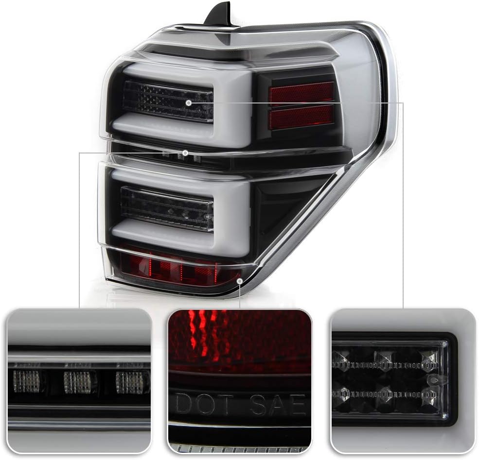 Black Housing Full LED Tube Tail Lights A213101