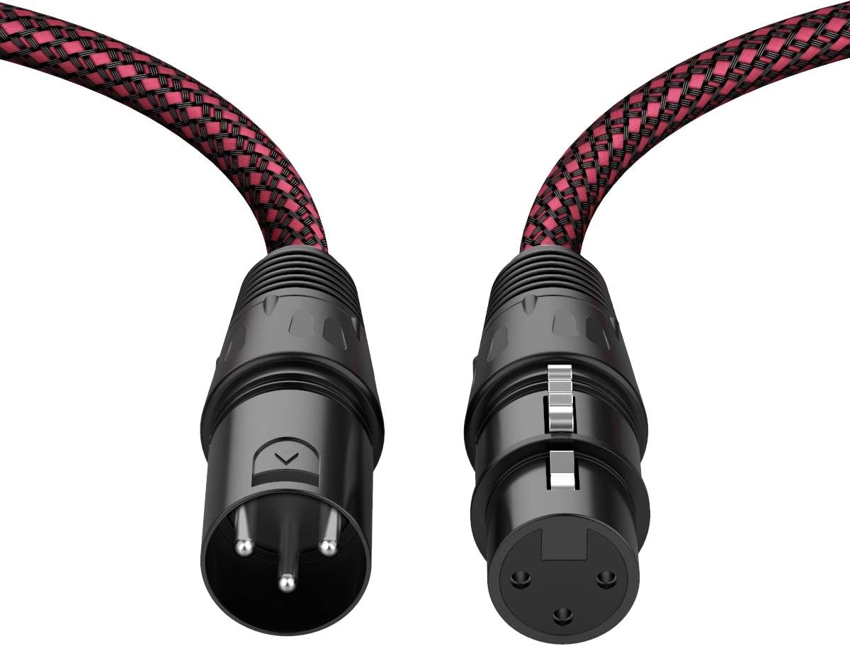 6ft Braided XLR Microphone Cable 10Pack B467890