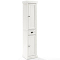 2 Drawer Linen Cabinet in Distressed White B369226