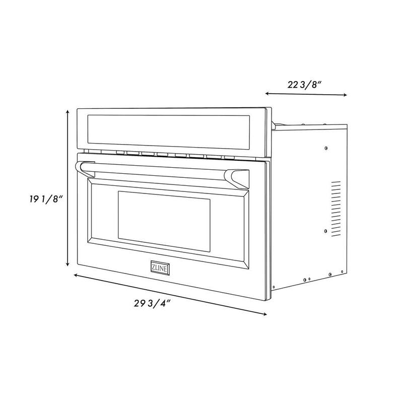30 in. Built-In Microwave Oven in Stainless Steel & Matte Black I51812