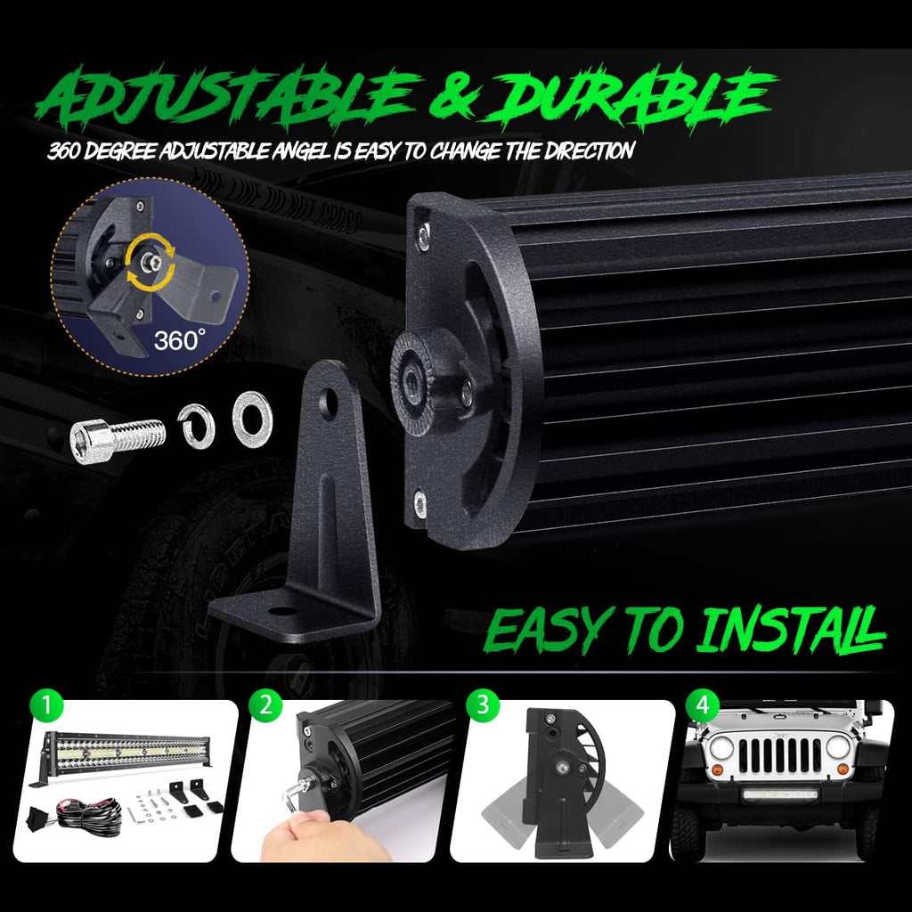 52 inch Triple Row LED Light Bar 6000K T65021