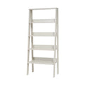 5 Tier Grey Wood Ladder Bookshelf Q90010