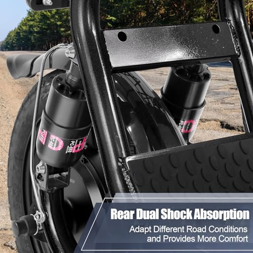 Electric Scooter with Seat, 14" Tires Foldable with Basket N602