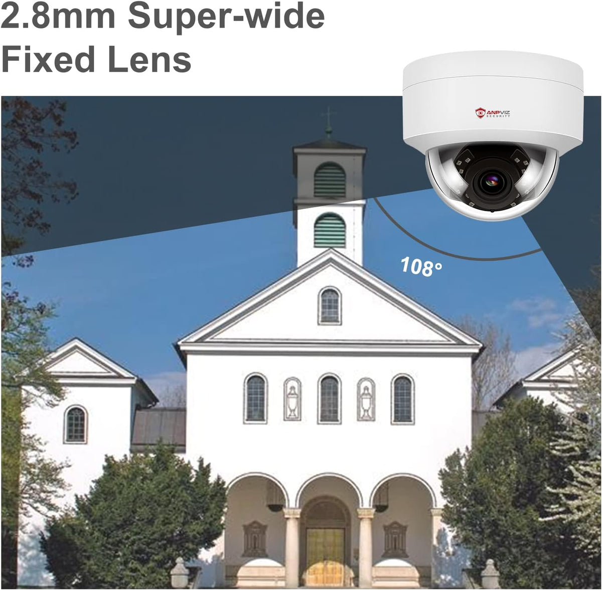 5MP 8 Channel IP PoE Security System with 2TB HDD and 8 Dome Cameras L51439