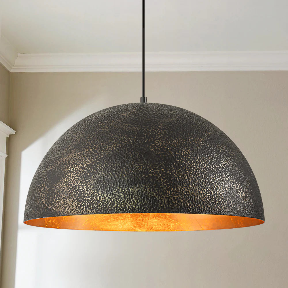 1-Light Dimmable Dome Kitchen Island Pendant E115