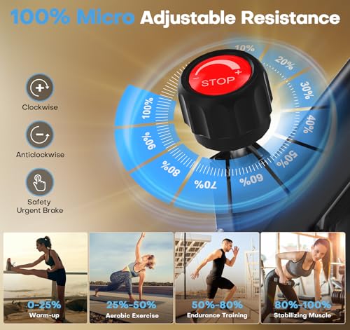 Adjustable Magnetic Resistance Stationary Bike 300LB Weight Capacity S903