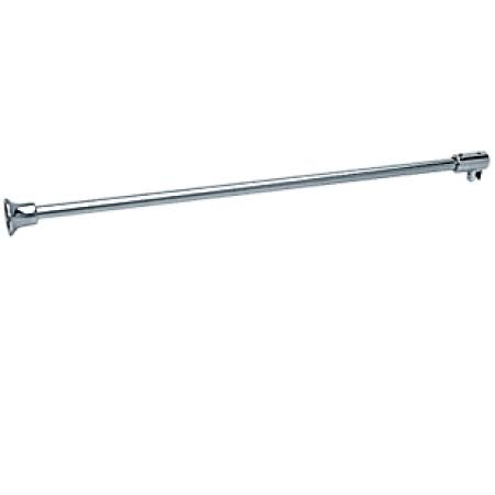 Chrome 51 inch Frameless Shower Door Fixed Panel Wall-to-Glass Support Bar P226283