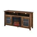 58" MDF Glass Wood TV Stand L39144