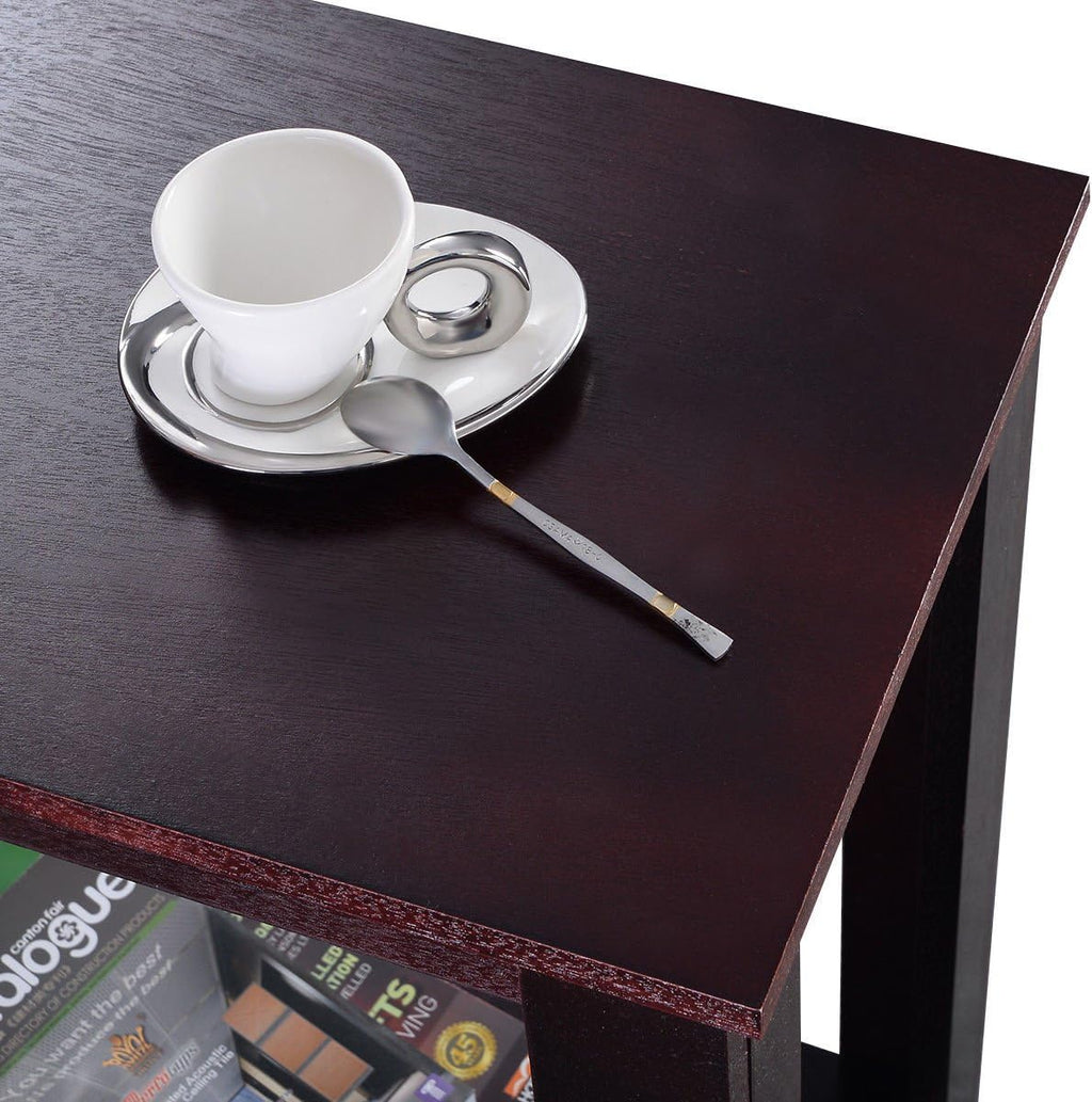 Espresso Wooden End Table X480682